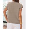 MEROKEETY Women’s Summer Short Sleeve Sweater Vest Flower Knit Loose Pullover Tank Tops 2026 Trendy Spring Cute Clothing(Oatmeal)