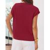 MEROKEETY Women’s Summer Short Sleeve Sweater Vest Flower Knit Loose Pullover Tank Tops 2026 Trendy Spring Cute Clothing(Wine Red)