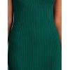 MEROKEETY Womens Summer Spring Midi Dress 2026 Beach Vacation Bodycon V Neck Sleeveless Sexy Ribbed Knit Sweater Dresses(Darkgreen)