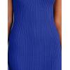 MEROKEETY Womens Summer Spring Midi Dress 2026 Beach Vacation Bodycon V Neck Sleeveless Sexy Ribbed Knit Sweater Dresses(Royal)