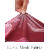 MEROKEETY Women’s Summer Strapless Floral Maxi Dress 2026 Bodycon Mesh Wedding Guest Cocktail Party Tube Dresses(Winered)