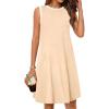 MEROKEETY Summer Spring Sun Dress for Women 2026 Beach Vacation Casual Sundress Sleeveless Tank Dresses Resort Cruise Wear(Apricot2)