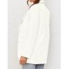 MEROKEETY Blazers for Women Business Casual 2025 Fall Oversized Long Sleeve Lapel Suit Jacket Work Office Blazer(Ivory)