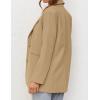 MEROKEETY Blazers for Women Business Casual 2025 Fall Oversized Long Sleeve Lapel Suit Jacket Work Office Blazer(Khaki)