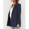 MEROKEETY Blazers for Women Business Casual 2025 Fall Oversized Long Sleeve Lapel Suit Jacket Work Office Blazer(Navy)