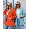 MEROKEETY Blazers for Women Business Casual 2025 Fall Oversized Long Sleeve Lapel Suit Jacket Work Office Blazer(Sage)