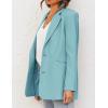 MEROKEETY Blazers for Women Business Casual 2025 Fall Oversized Long Sleeve Lapel Suit Jacket Work Office Blazer(Sage)
