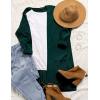 MEROKEETY Long Cardigans for Women 2026 Fall Winter Hooded Long Sleeve Open Front Sweaters with Pockets(Hunter Green)