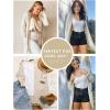 MEROKEETY Long Cardigans for Women 2026 Fall Winter Hooded Long Sleeve Open Front Sweaters with Pockets(Sage)