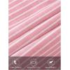 MEROKEETY Women’s 2025 Fall 3/4 Sleeve Shirt Dress Casual Button Down Shift Pleated Midi Dresses with Pockets(Striped Pink)