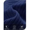 MEROKEETY Women’s 2025 Long Sleeve Mini Sweater Dress Crewneck Ribbed Knit A Line Pleated Swing Short Dresses(Navy)