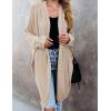 MEROKEETY Women’s 2026 Fall Waffle Knit Batwing Long Sleeve Cardigan Loose Open Front Sweater Coat(Apricot)