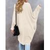 MEROKEETY Women’s 2026 Fall Waffle Knit Batwing Long Sleeve Cardigan Loose Open Front Sweater Coat(Beige)