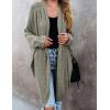 MEROKEETY Women’s 2026 Fall Waffle Knit Batwing Long Sleeve Cardigan Loose Open Front Sweater Coat(Olive)