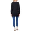MEROKEETY Women’s 2026 Spring Long Sleeve Cardigan Sweater Lightweight Snap Button Down Open Front Casual Outfit(Black)