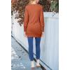 MEROKEETY Women’s 2026 Spring Long Sleeve Cardigan Sweater Lightweight Snap Button Down Open Front Casual Outfit(Brown)
