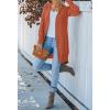 MEROKEETY Women’s 2026 Spring Long Sleeve Cardigan Sweater Lightweight Snap Button Down Open Front Casual Outfit(Brown)