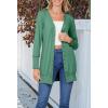 MEROKEETY Women’s 2026 Spring Long Sleeve Cardigan Sweater Lightweight Snap Button Down Open Front Casual Outfit(Dusty Green)