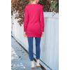 MEROKEETY Women’s 2026 Spring Long Sleeve Cardigan Sweater Lightweight Snap Button Down Open Front Casual Outfit(Hot Pink)