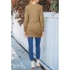 MEROKEETY Women’s 2026 Spring Long Sleeve Cardigan Sweater Lightweight Snap Button Down Open Front Casual Outfit(Khaki)