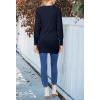 MEROKEETY Women’s 2026 Spring Long Sleeve Cardigan Sweater Lightweight Snap Button Down Open Front Casual Outfit(Navy)