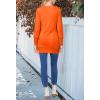 MEROKEETY Women’s 2026 Spring Long Sleeve Cardigan Sweater Lightweight Snap Button Down Open Front Casual Outfit(Orange)