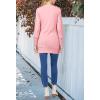 MEROKEETY Women’s 2026 Spring Long Sleeve Cardigan Sweater Lightweight Snap Button Down Open Front Casual Outfit(Pink)