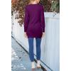 MEROKEETY Women’s 2026 Spring Long Sleeve Cardigan Sweater Lightweight Snap Button Down Open Front Casual Outfit(Plum)
