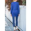 MEROKEETY Women’s 2026 Spring Long Sleeve Cardigan Sweater Lightweight Snap Button Down Open Front Casual Outfit(Royal Blue)