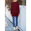 MEROKEETY Women’s 2026 Spring Long Sleeve Cardigan Sweater Lightweight Snap Button Down Open Front Casual Outfit(Wine)