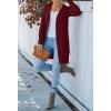 MEROKEETY Women’s 2026 Spring Long Sleeve Cardigan Sweater Lightweight Snap Button Down Open Front Casual Outfit(Wine)