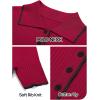 MEROKEETY Women’s 2026 Spring Ribbed Maxi Dress Summer V Neck Button Short Sleeve Slim Fit Bodycon Knit Sweater Dresses(Red)