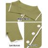 MEROKEETY Women’s 2026 Spring Ribbed Maxi Dress Summer V Neck Button Short Sleeve Slim Fit Bodycon Knit Sweater Dresses(Seagrass)