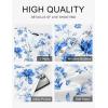 MEROKEETY Women’s 2026 Summer Cap Sleeve Jumpsuits Dressy Casual Deep V Neck Button Onesie Wide Leg Pants Rompers(White Blue)