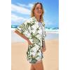 MEROKEETY Women’s 2026 Summer Lightweight Kimono Cardigan Short Sleeve Open Front Casual Loose Trendy Beach Cover Ups(Army Green)