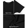 MEROKEETY Women’s 2026 Summer Lightweight Kimono Cardigan Short Sleeve Open Front Casual Loose Trendy Beach Cover Ups(Black)