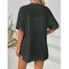 MEROKEETY Women’s 2026 Summer Lightweight Kimono Cardigan Short Sleeve Open Front Casual Loose Trendy Beach Cover Ups(Dark Grey)