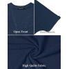 MEROKEETY Women’s 2026 Summer Lightweight Kimono Cardigan Short Sleeve Open Front Casual Loose Trendy Beach Cover Ups(Navy)