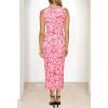 MEROKEETY Women’s 2026 Summer Sleeveless Dress Bodycon Mesh Wedding Guest Formal Cocktail Party Maxi Dresses(Light Pink)