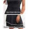 MEROKEETY Women’s 2026 Summer Strapless Tube Dress Sexy Off Shoulder Ruffle Tiered Flowy Mini Dresses(Ebony)