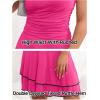 MEROKEETY Women’s 2026 Summer Strapless Tube Dress Sexy Off Shoulder Ruffle Tiered Flowy Mini Dresses(Hot Pink)