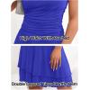 MEROKEETY Women’s 2026 Summer Strapless Tube Dress Sexy Off Shoulder Ruffle Tiered Flowy Mini Dresses(Royal Blue)