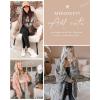 MEROKEETY Women’s 2026 Winter Fuzzy Popcorn Batwing Sleeve Cardigan Knit Oversized Sherpa Sweater Coat(Black)