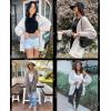 MEROKEETY Women’s 2026 Winter Fuzzy Popcorn Batwing Sleeve Cardigan Knit Oversized Sherpa Sweater Coat(Pink)