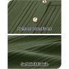 MEROKEETY Women’s Bodycon Sweater Dress 2025 Fall Winter Long Sleeve Button Crew Neck Ribbed Knit Midi Work Dresses(Armygreen)