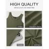 MEROKEETY Women’s Boho Maxi Sundress 2026 Summer Beach Dress Scoop Neck Sleeveless Loose Tank Dress(Armygreen)