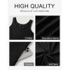 MEROKEETY Women’s Boho Maxi Sundress 2026 Summer Beach Dress Scoop Neck Sleeveless Loose Tank Dress(Black)