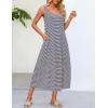 MEROKEETY Women’s Boho Maxi Sundress 2026 Summer Beach Dress Scoop Neck Sleeveless Loose Tank Dress(Bluestripe)
