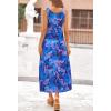 MEROKEETY Women’s Boho Maxi Sundress 2026 Summer Beach Dress Scoop Neck Sleeveless Loose Tank Dress(Floralblue)