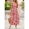 MEROKEETY Women’s Boho Maxi Sundress 2026 Summer Beach Dress Scoop Neck Sleeveless Loose Tank Dress(Vintagepink)